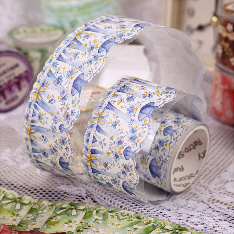 Washi Tape Set - 3x200cm/1roll Pleated Curtain Washi Tape, Simulated