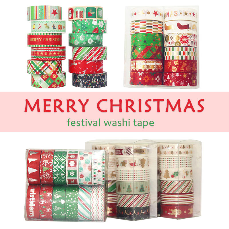 Washi Tape Set - 60 Mét Giáng Sinh Washi Băng