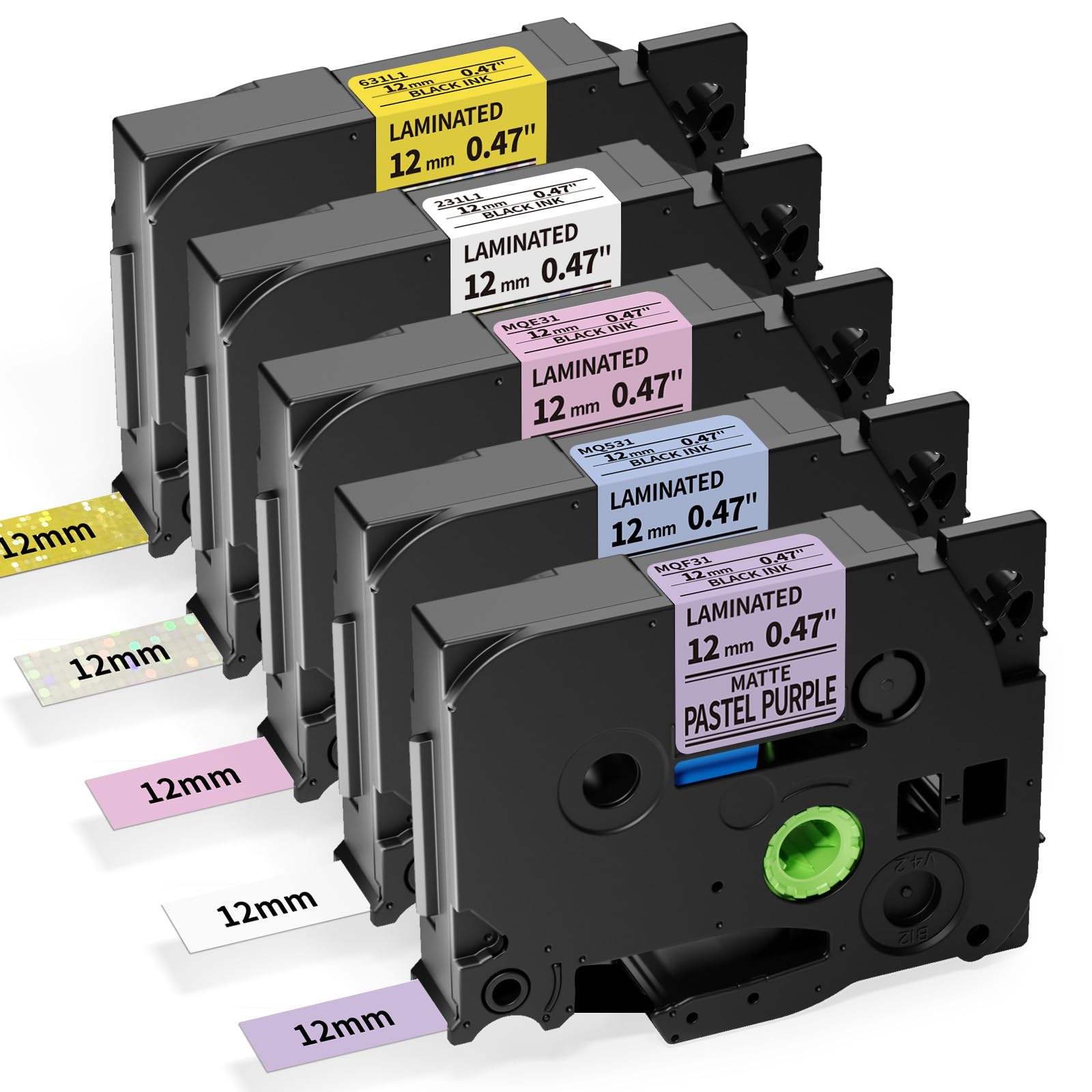 Label Printer Tape - 5pk Replacement for Brother Label Printer