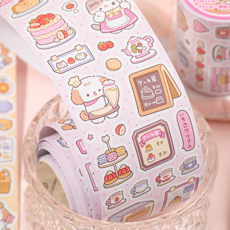 Washi Tape Set - 1 Roll Cute Cartoon Washi Tape