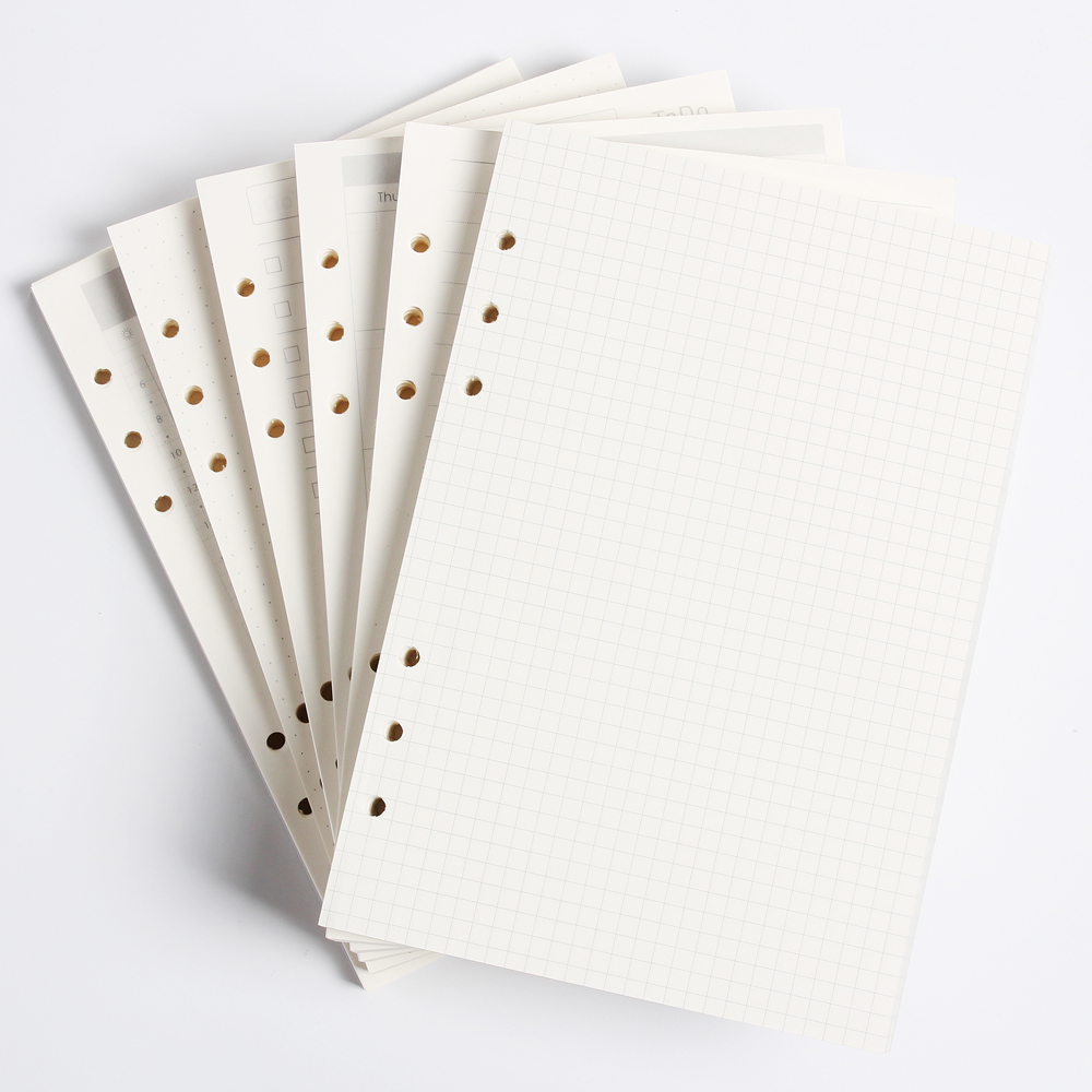 Notebook Dotted A5 - Cổ Điển 6 Lỗ Chất Kết