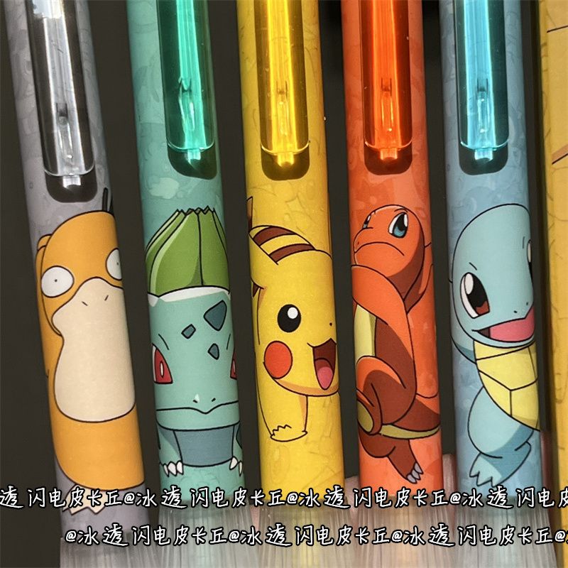 Fountain Pen Ink - Transparent Silicone Pokemon Retractable Gel Pen