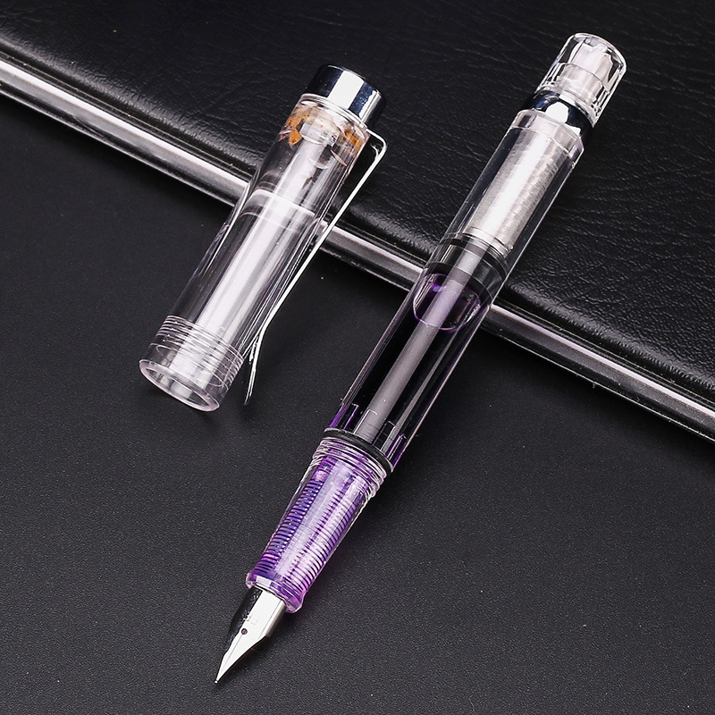 Stationery Supplies Business - 9 Colors Piston Fountain Pen EF/F