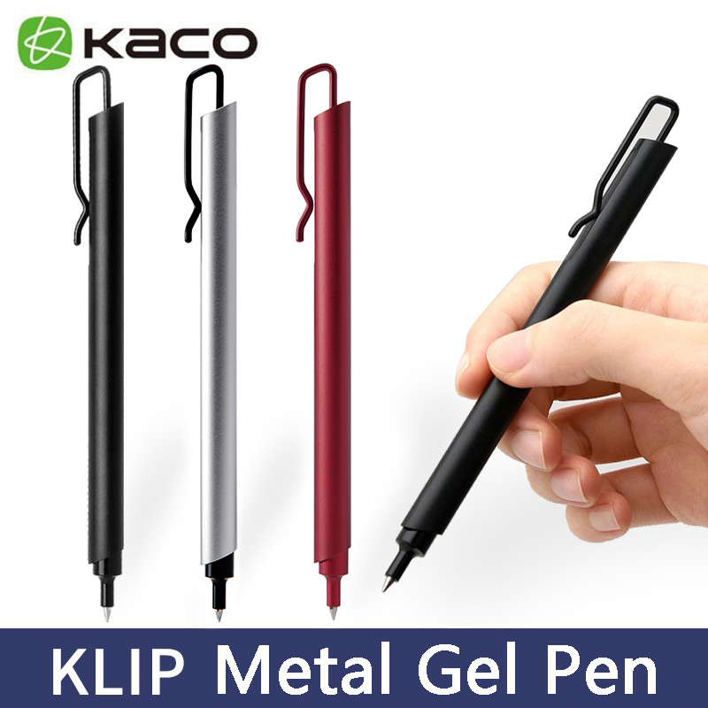 Stationery Supplies Business - Kaco Metal Gel Pen 0.5MM Black