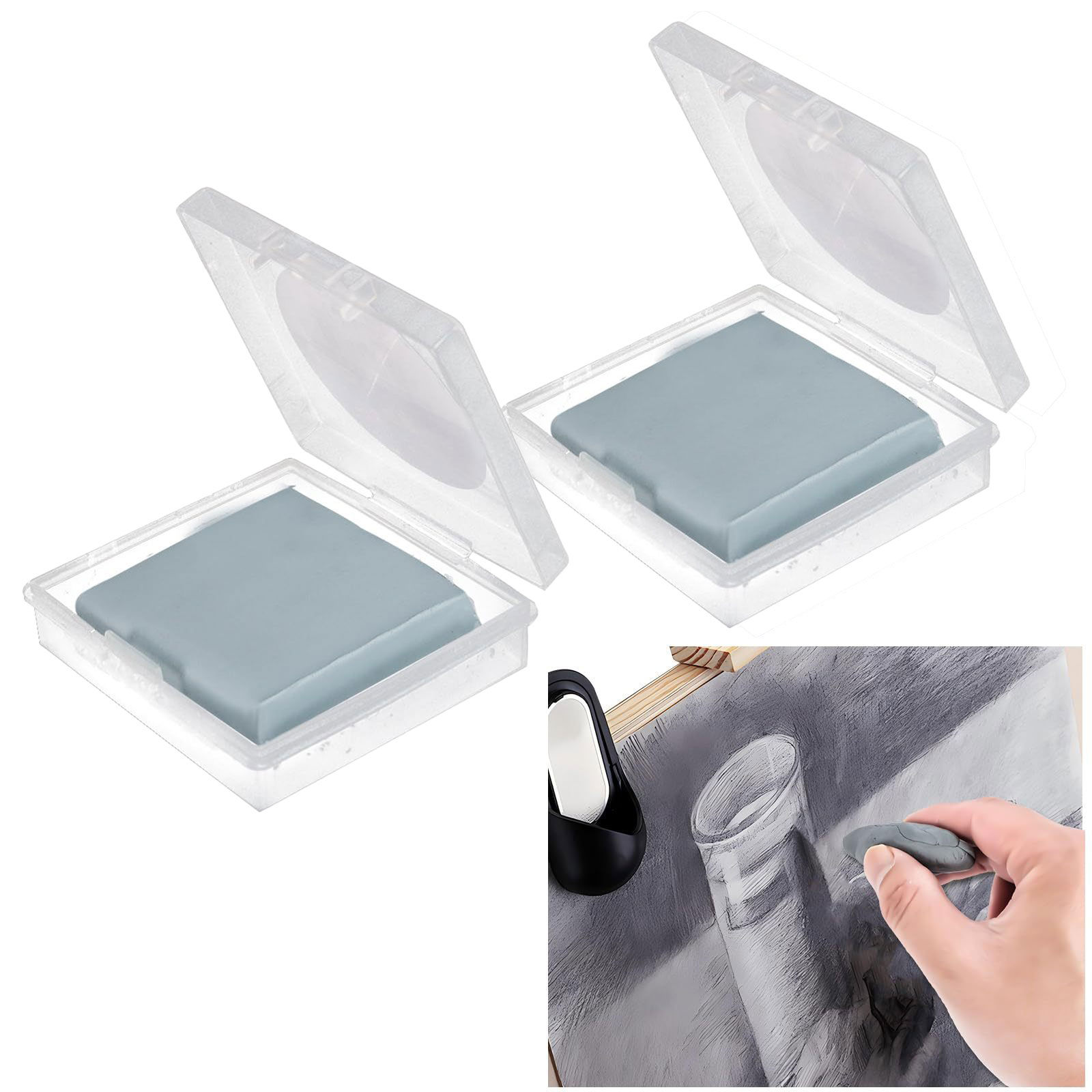 Rubber Eraser Kneaded - 2pcs Kneaded Eraser for Artists Soft