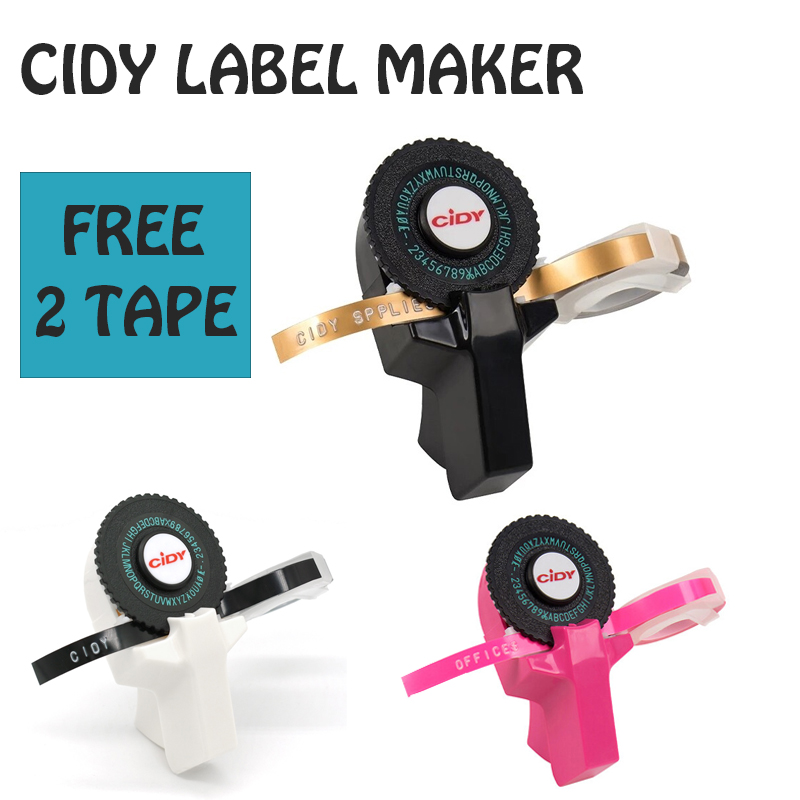 Label Printer Tape - C101 3D Embossing Typewriter Labeling Machine