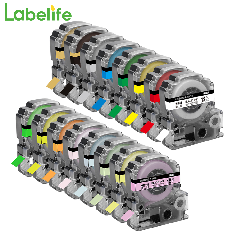 Label Printer Tape - 6-24mm Label Tape Replace Epson Label