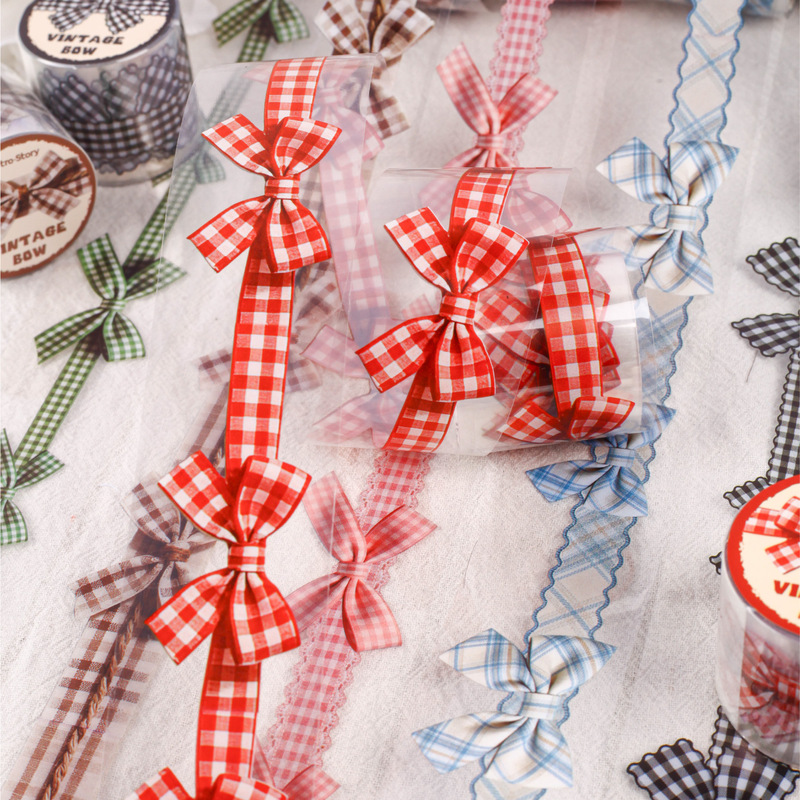 3.5x200cm 1roll Ribbon Red Bow - đánh giá và giá Washi Tape Set