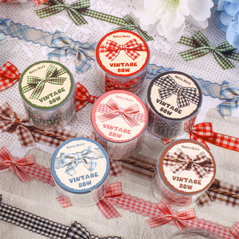 3.5x200cm 1roll Ribbon Red Bow - đánh giá và giá Washi Tape Set