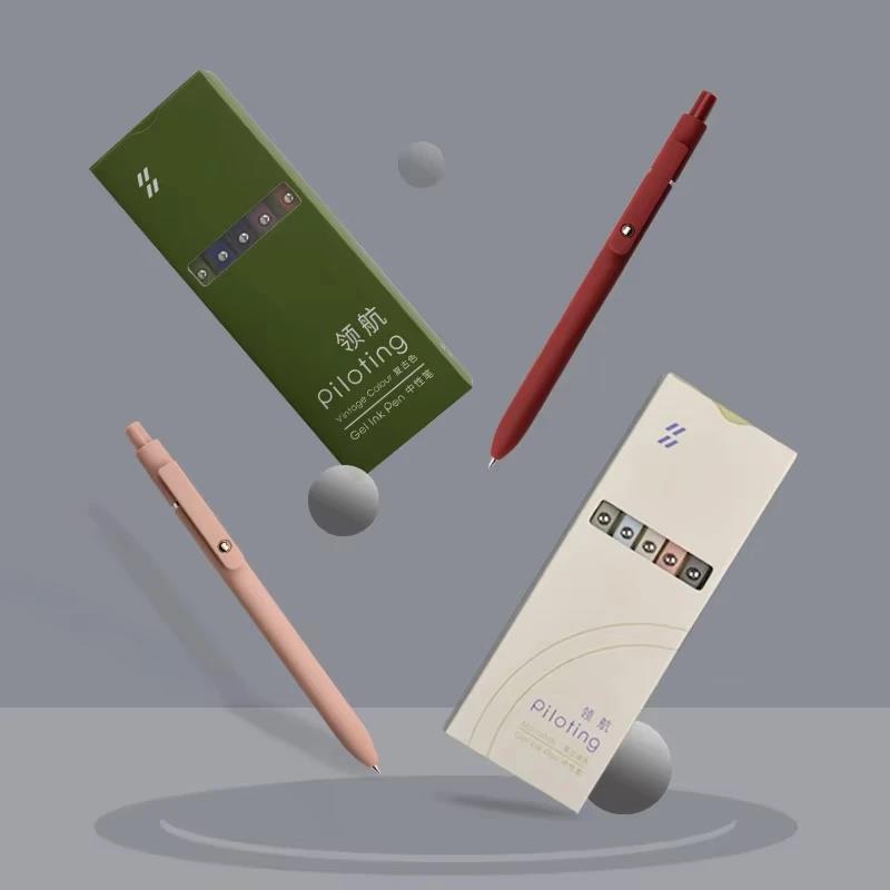 5 Pcs/Set Morandi Colour Gel P - đánh giá và giá Gel Ink Pen Set