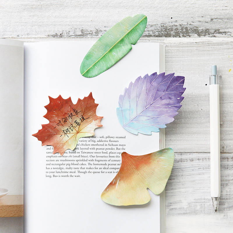 30 Pcs Leaf Sticky notes Plann - đánh giá và giá Office Stationery Supply List