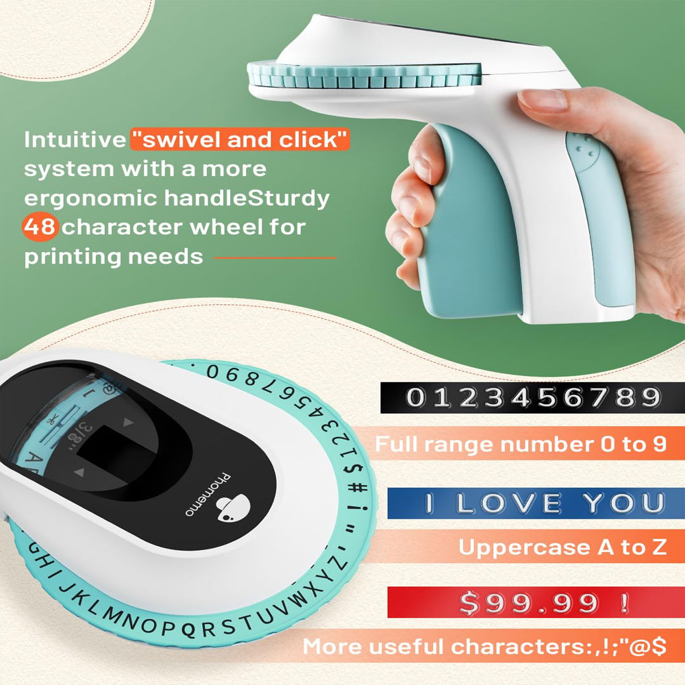 E975 Embossed Label Printer, 3 - đánh giá và giá Label Printer Tape