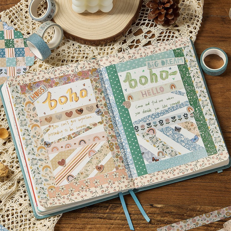 1Set 10Rolls Gentle Style Wash - đánh giá và giá Washi Tape Set