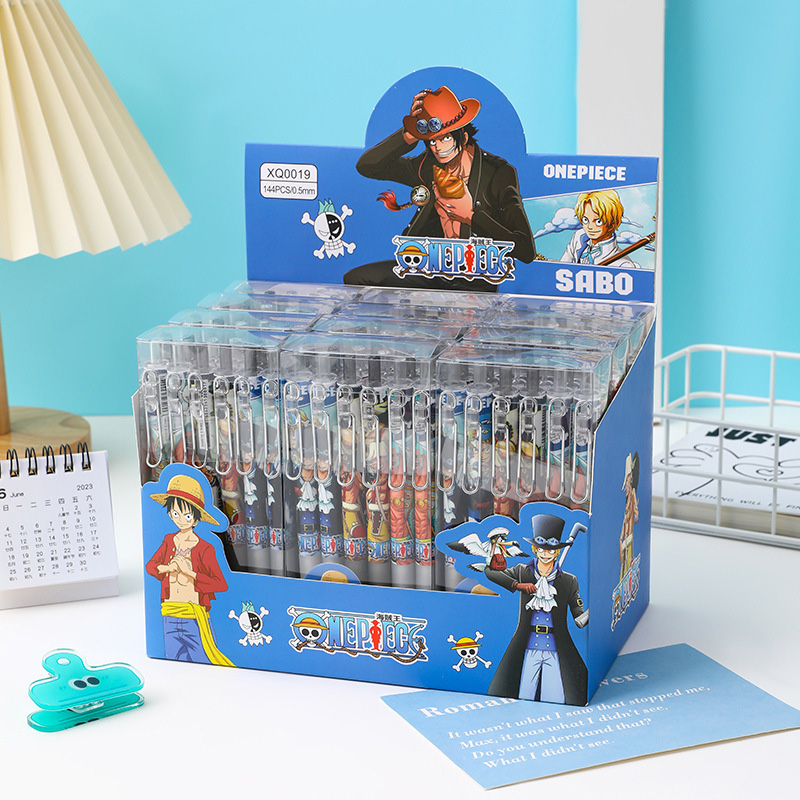 Anime One Piece 12/24Pcs Black - đánh giá và giá Gel Ink Pen Set