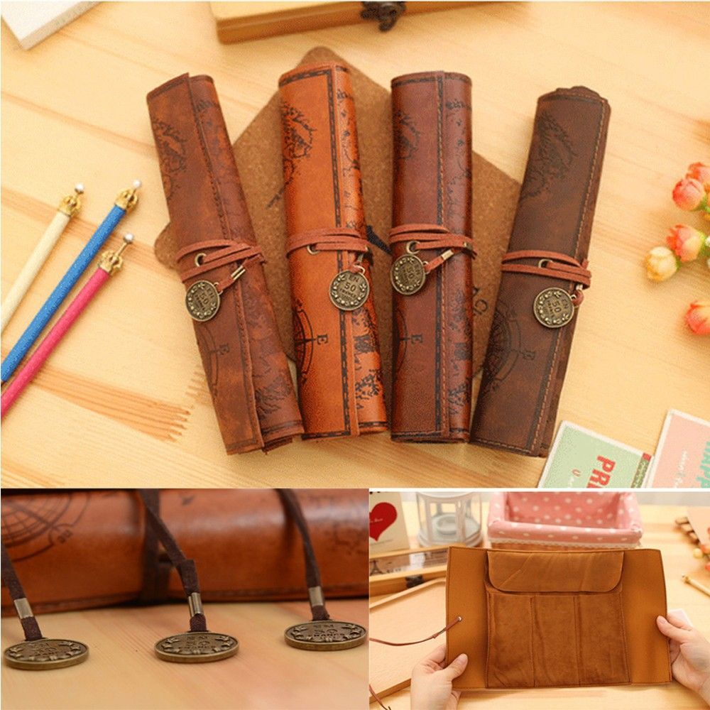 Fashion Roll Vintage Retro Pen - đánh giá và giá Pen Pouch Roll