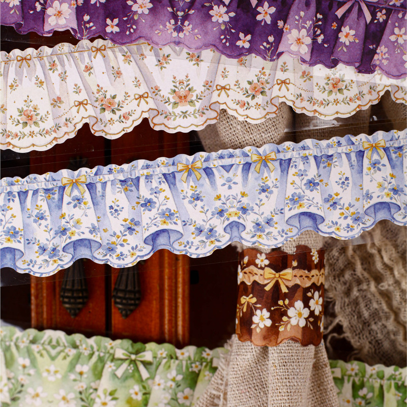 3x200cm/1roll Pleated Curtain  - đánh giá và giá Washi Tape Set