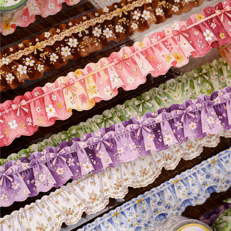 3x200cm/1roll Pleated Curtain  - đánh giá và giá Washi Tape Set