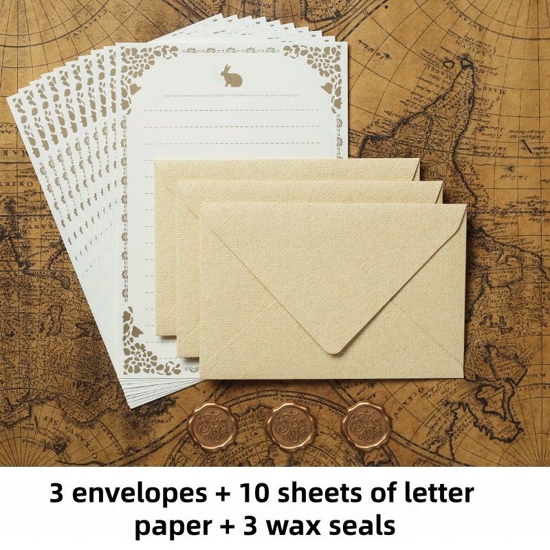 16PCS Vintage Linen Envelopes  - đánh giá và giá Letter Envelope Kraft