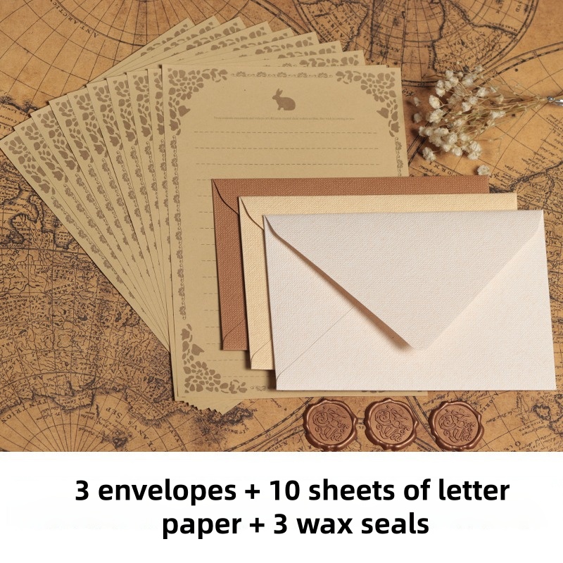 16PCS Vintage Linen Envelopes  - đánh giá và giá Letter Envelope Kraft
