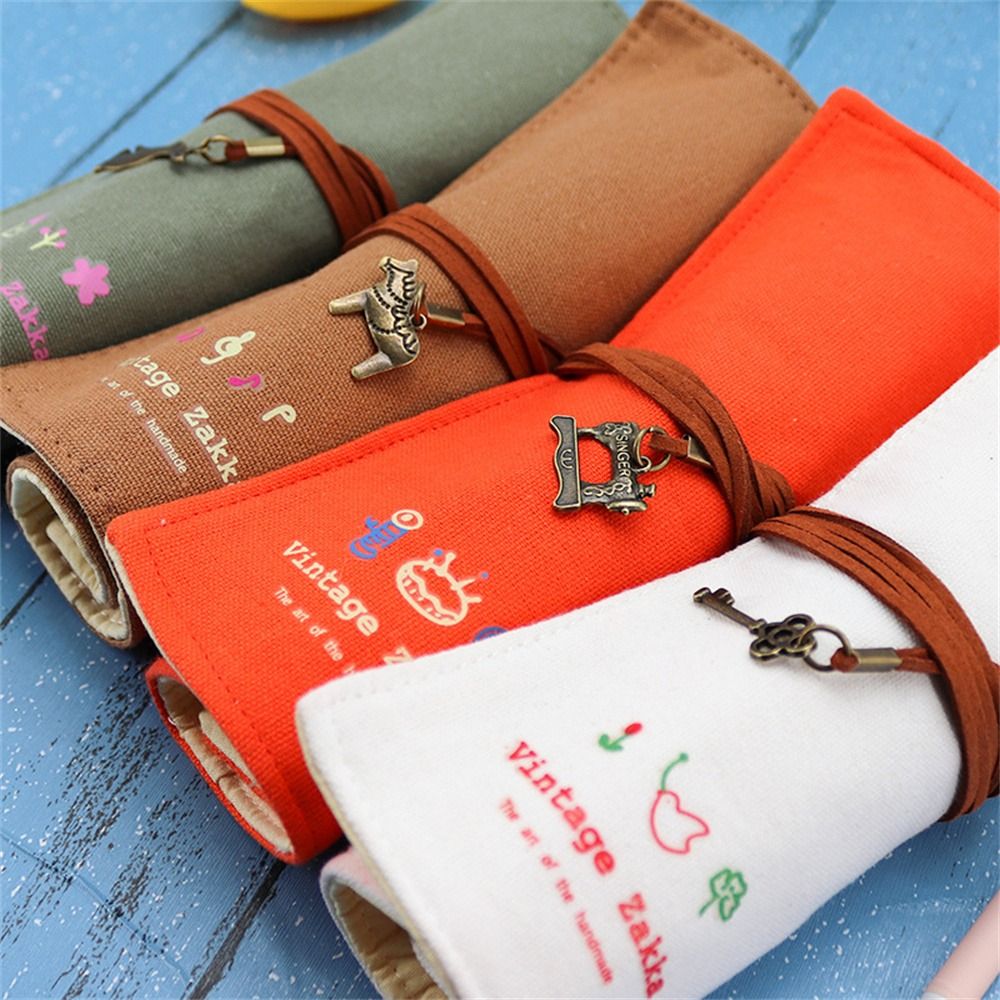 12 Holes Pencil Case Roller Pe - đánh giá và giá Pen Pouch Roll