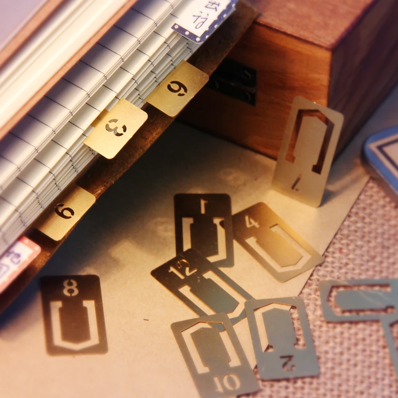 12 Cái/lốc Vintage Đồng Đánh D - đánh giá và giá Stationery Office And School Supply Stores