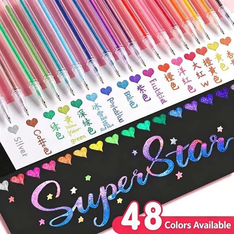 24/36/48PCS Glitter Gel Pen Se - đánh giá và giá Gel Ink Pen Set