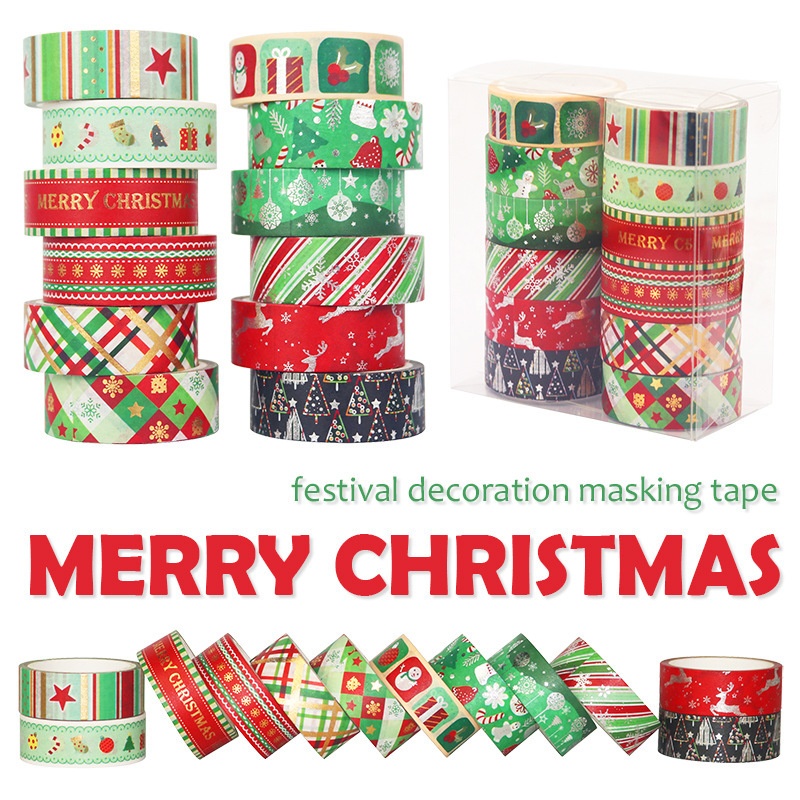 60 Mét Giáng Sinh Washi Băng B - đánh giá và giá Washi Tape Set