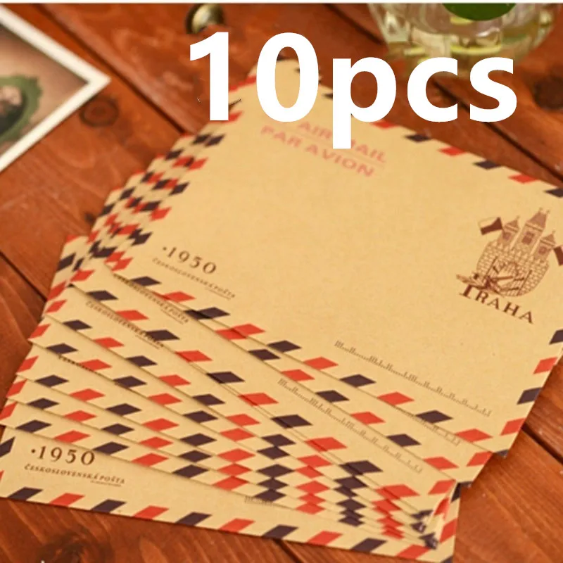 10pcs 9.7*7.5cm  Retro Popular - đánh giá và giá Letter Envelope Kraft