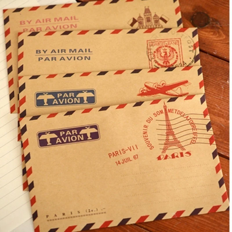 10pcs 9.7*7.5cm  Retro Popular - đánh giá và giá Letter Envelope Kraft