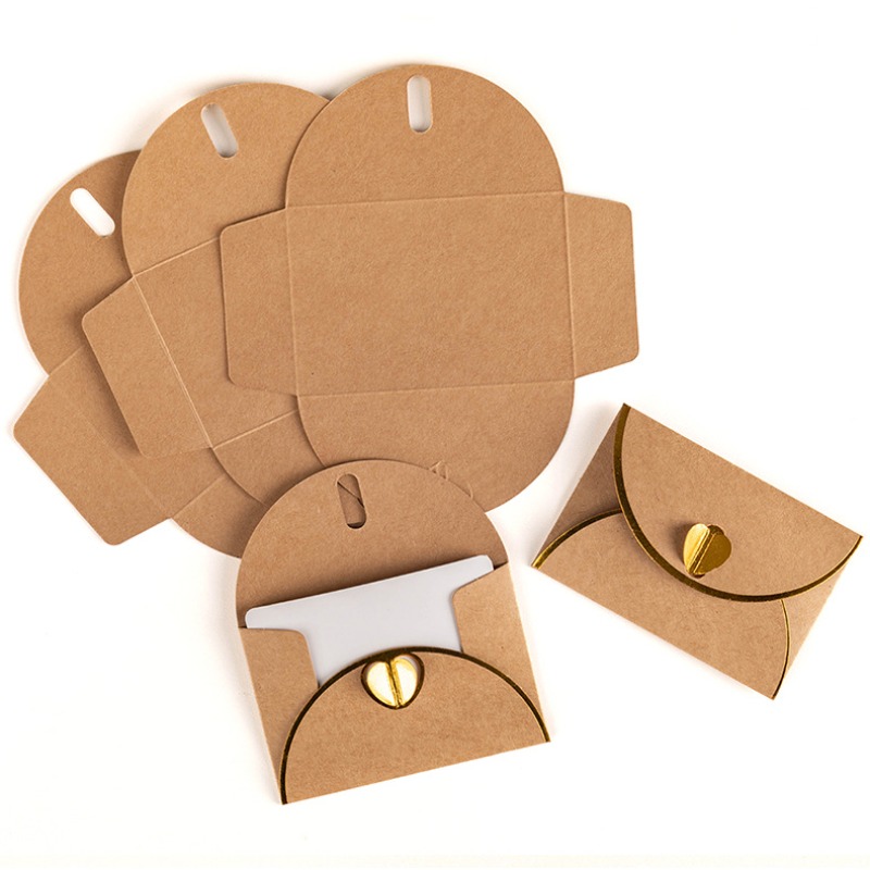 10Pcs Gold Foil Heart Kraft Pa - đánh giá và giá Letter Envelope Kraft