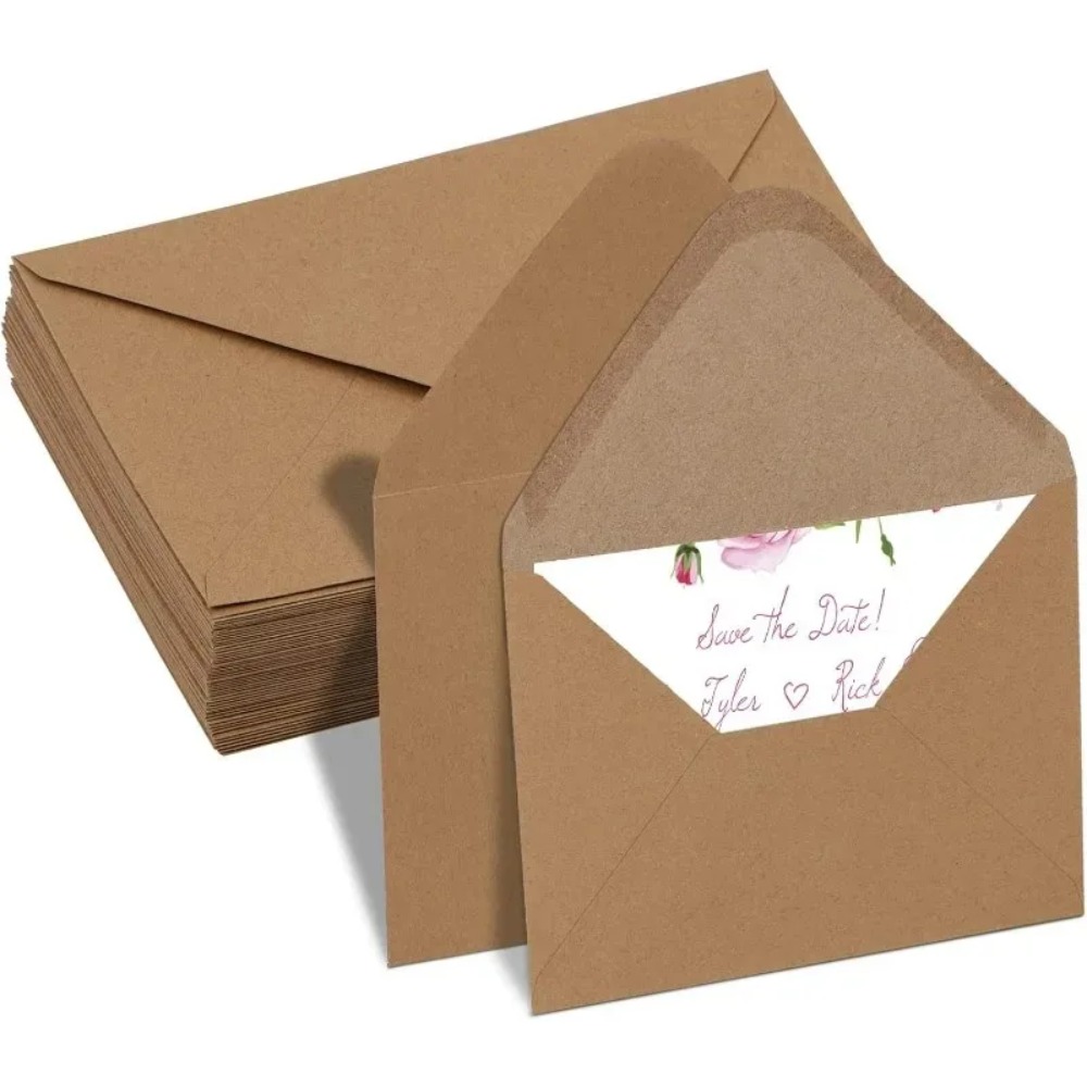 50Pcs Classical Brown Kraft Bl - đánh giá và giá Letter Envelope Kraft