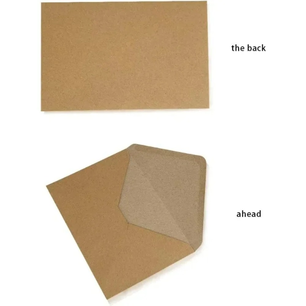 50Pcs Classical Brown Kraft Bl - đánh giá và giá Letter Envelope Kraft