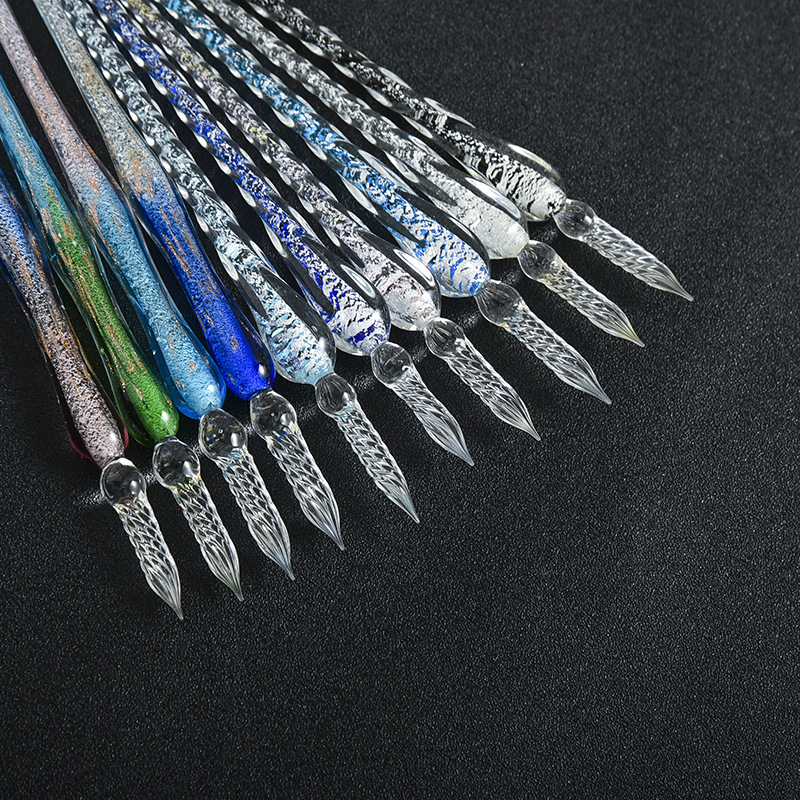 Colored Crystal Glass Dip Pen  - đánh giá và giá Fountain Pen Ink