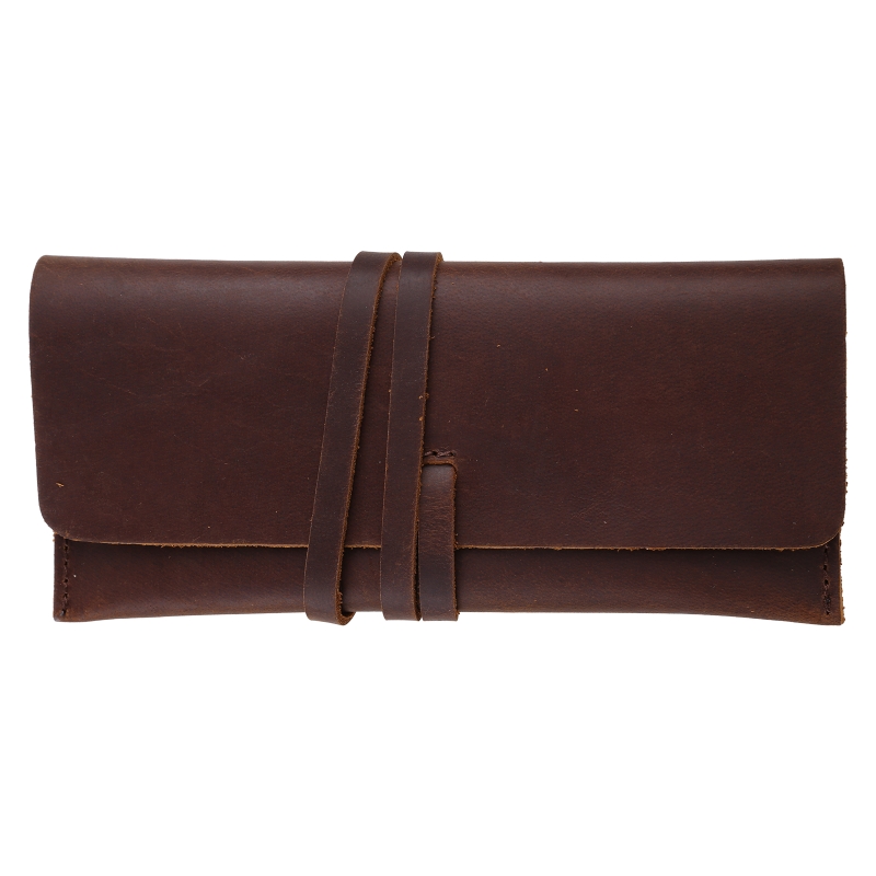 Ví Da Bò Handmade Da Bút Túi R - đánh giá và giá Pen Pouch Roll
