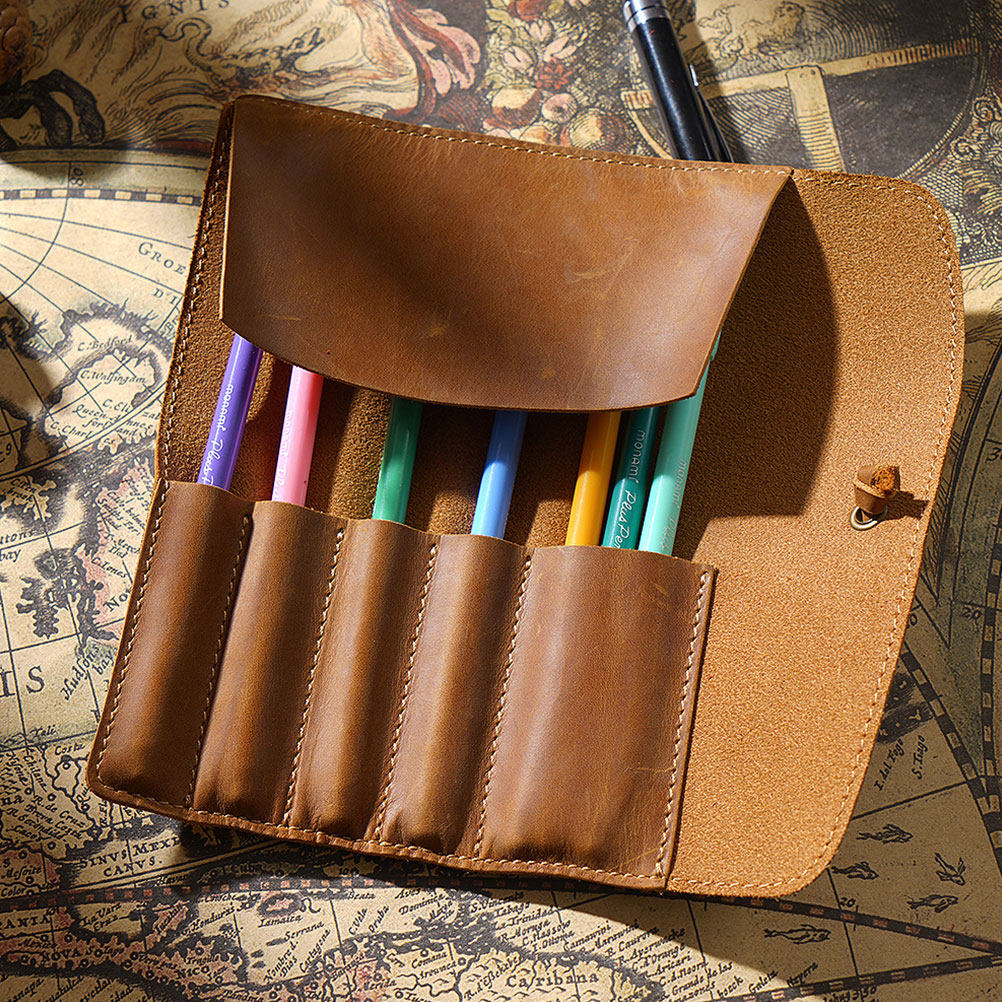 Vintage Handmade Pen Pouch Rol - đánh giá và giá Pen Pouch Roll