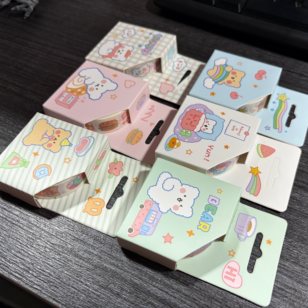 Cute Bear Washi Tape Set, 1/6/ - đánh giá và giá Washi Tape Set