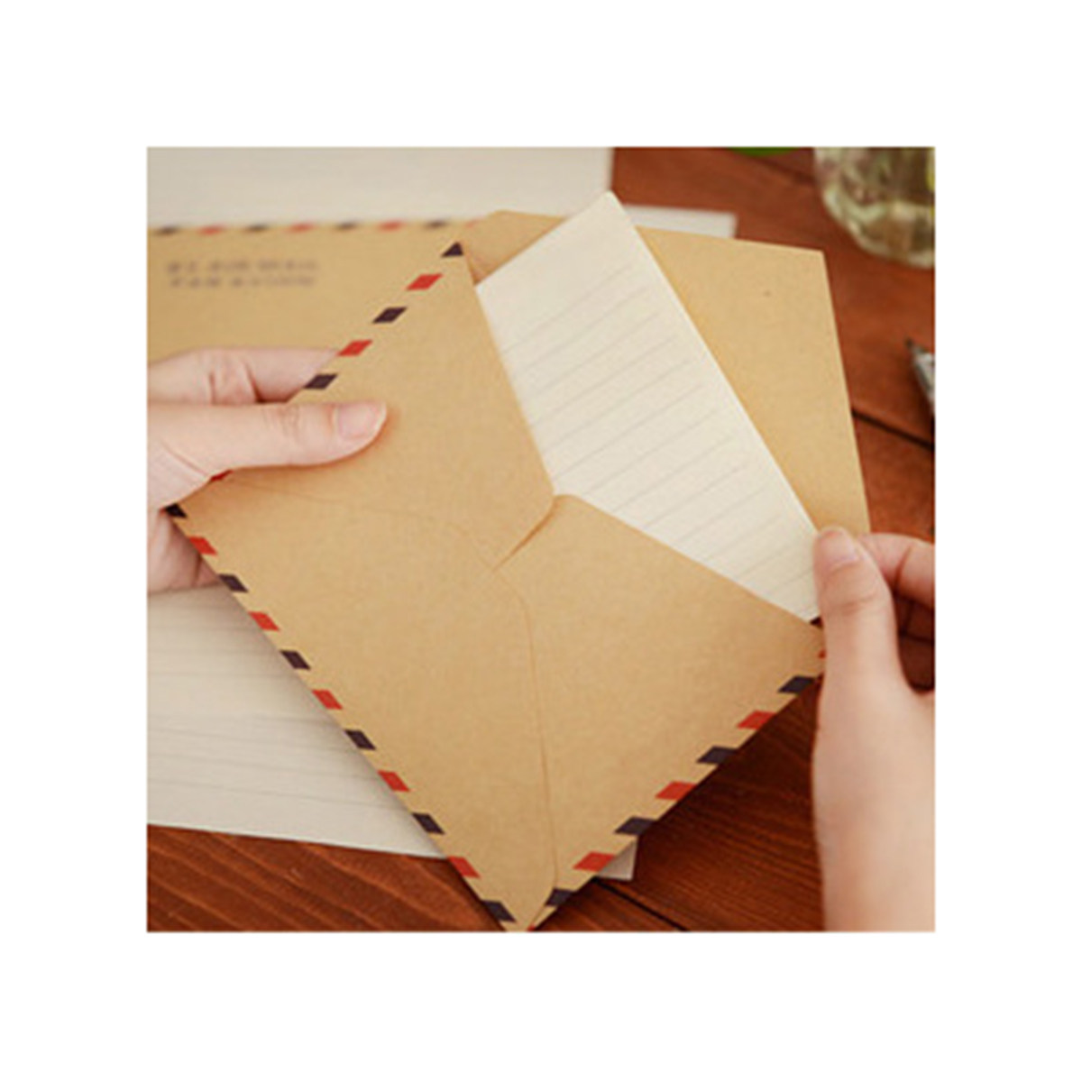 10Pcs Kraft Paper Envelopes Re - đánh giá và giá Letter Envelope Kraft