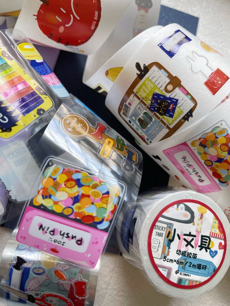 XIAMI Studio Small Stationery  - đánh giá và giá Washi Tape Set