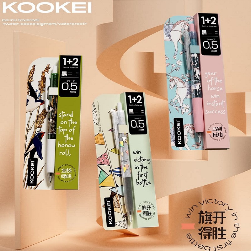 KOOKEI Golden List Success Gel - đánh giá và giá Gel Ink Pen Set