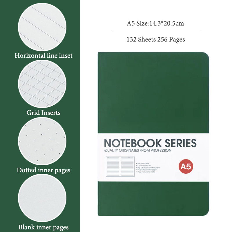 A5 Notebooks,4 Types Inner Pag - đánh giá và giá Notebook Dotted A5