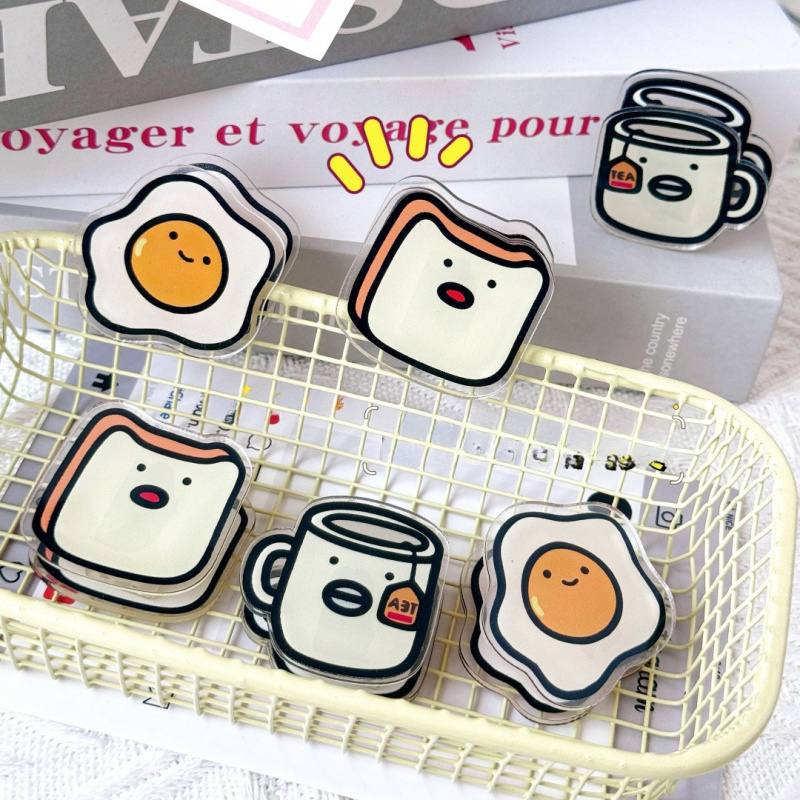 1pc Cute Toast Fried Egg Tea C - đánh giá và giá Stationery Warehouse