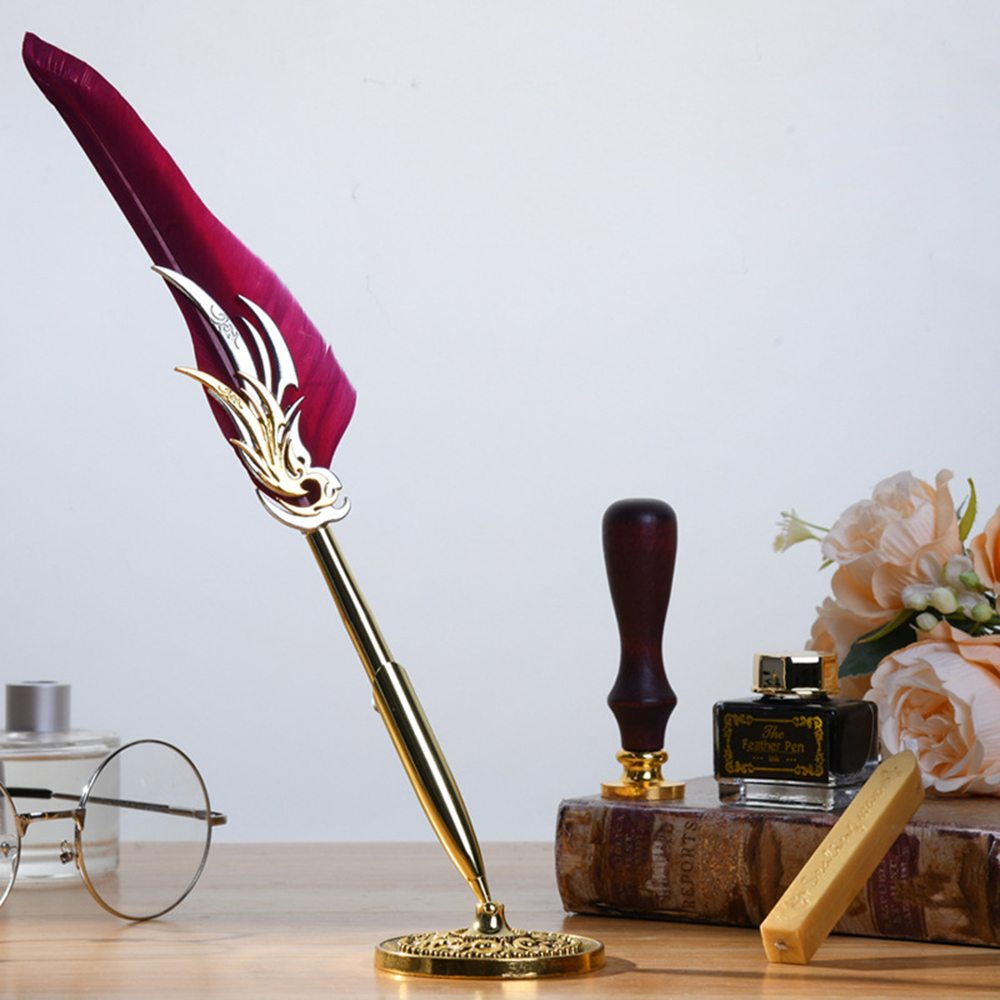 Quill Pen and Ink Set Retro Fe - đánh giá và giá Fountain Pen Ink