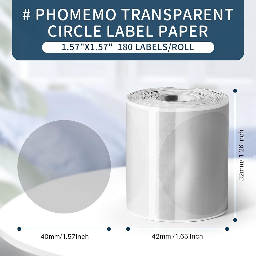 Phomemo Transparent Label Stic - đánh giá và giá Label Printer Tape