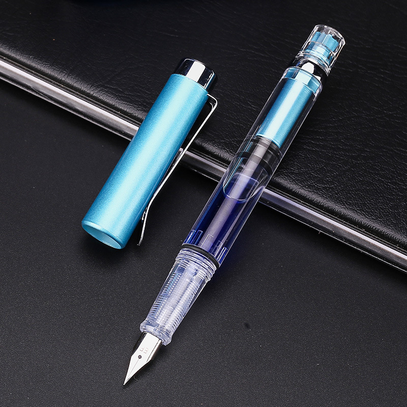 9 Colors Piston Fountain Pen E - đánh giá và giá Stationery Supplies Business
