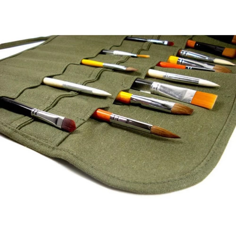 30 Slots Painting Brushes Stor - đánh giá và giá Pen Pouch Roll