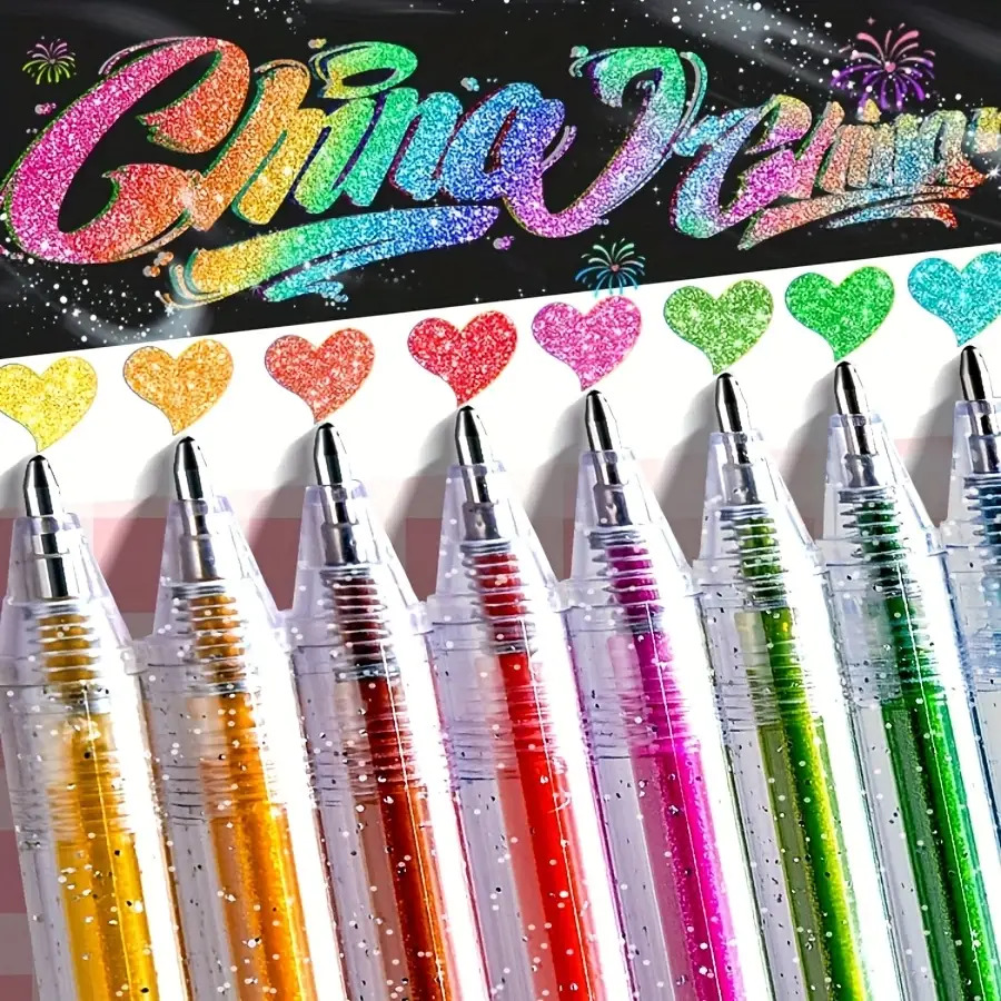8/12/18-Piece Special Glitter  - đánh giá và giá Gel Ink Pen Set