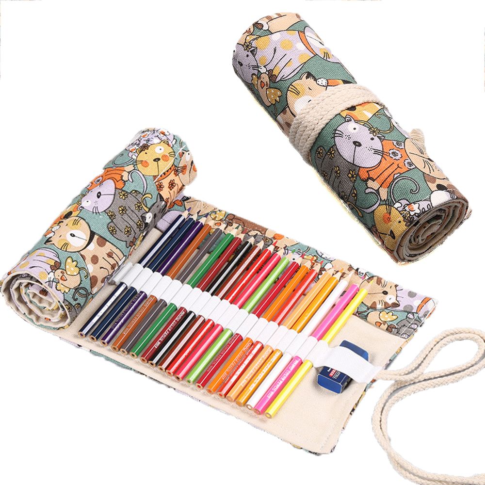 Creative Boys Girls Cute Cat R - đánh giá và giá Pen Pouch Roll