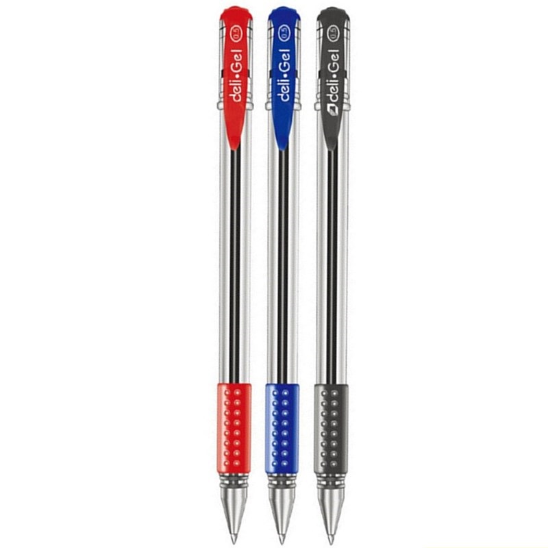 Deli 0.5mm Black Red Blue Ink  - đánh giá và giá Stationery Office And School Supply Stores